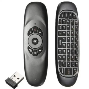 Microware W1 Air Mouse 2.4Ghz Wireless Mini Keyboard with Mouse Game Handle Android Remote Control for Smart TV, Android TV Box, PC, HTPC, IPTV, Media Player